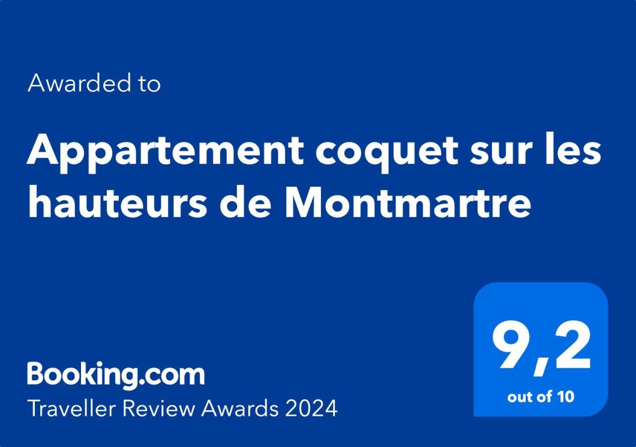 Appartement Coquet Sur Les Hauteurs De Montmartre Paříž Exteriér fotografie